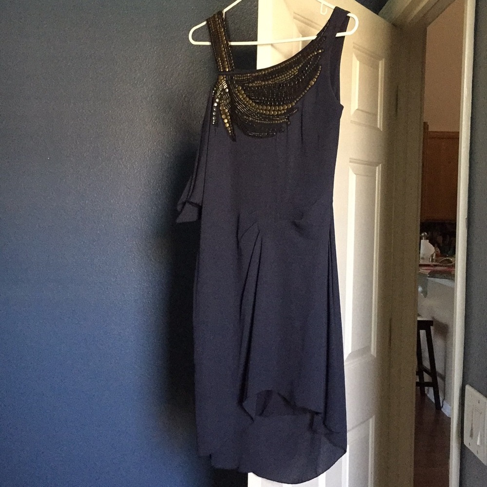 BCBG MAXAZRIA dress with metal details